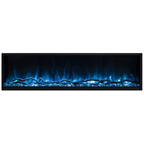 Modern Flames Landscape Pro Slim 56" Black Built-In Electric Fireplace