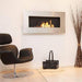 Decoflame New York Empire Wall Fireplace (Brushed Stainless Steel)-Modern Ethanol Fireplaces