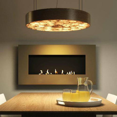 Image of Decoflame New York Empire Wall Fireplace (Polished)-Modern Ethanol Fireplaces