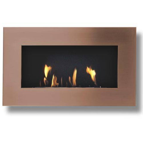 Image of Decoflame New York Plaza Wall Fireplace (Copper)-Modern Ethanol Fireplaces