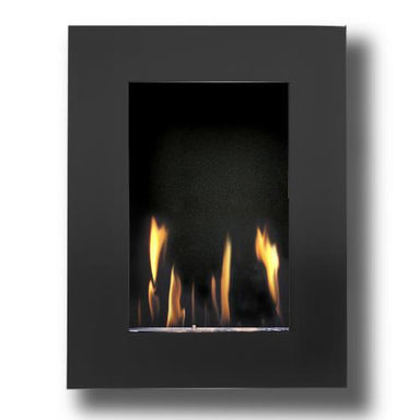 Decoflame New York Tower Wall Fireplace (Black)-Modern Ethanol Fireplaces