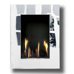 Decoflame New York Tower Wall Fireplace (Mirror)-Modern Ethanol Fireplaces