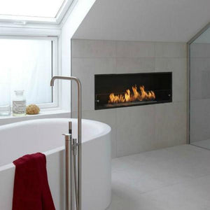 Decoflame Montreal Manual Open to Front with 1 Low Glass Ethanol Fireplace