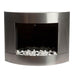 Bio-Blaze Diamond I BB-DI1 31" Inox Wall Ethanol Fireplace w/ White Stones-Modern Ethanol Fireplaces