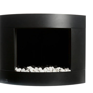 Bio-Blaze Diamond I Black Ventless Wall Fireplace (BB-DB1)-Modern Ethanol Fireplaces