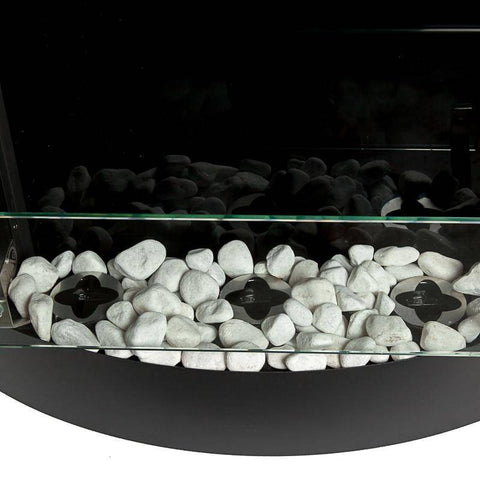 Image of Bio-Blaze Diamond I Black Ventless Wall Fireplace (BB-DB1)-Modern Ethanol Fireplaces