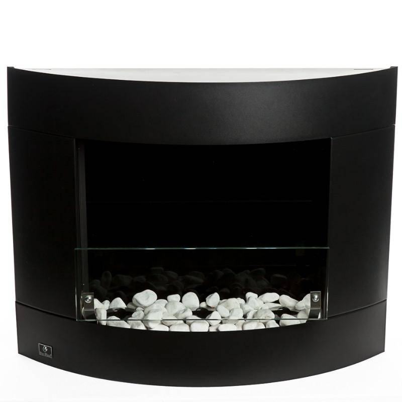 Bio-Blaze Diamond I Black Ventless Wall Fireplace (BB-DB1)-Modern Ethanol Fireplaces