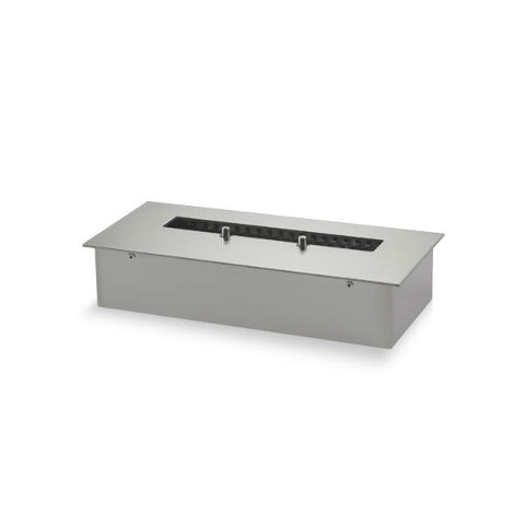 Image of Eco-Feu 12" Stainless Steel Ethanol Fireplace Insert w/ Spout AC-00036-Modern Ethanol Fireplaces