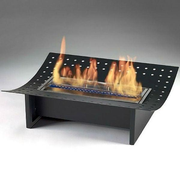 Eco-Feu Insert XL 19" Black Ethanol Fireplace Grate w/ Pour Spout FS-00054-Modern Ethanol Fireplaces