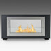 Eco-Feu Montreal 41" Matte Black 2-Sided Ventless Ethanol Fireplace w/ Molding WS-00166-Modern Ethanol Fireplaces