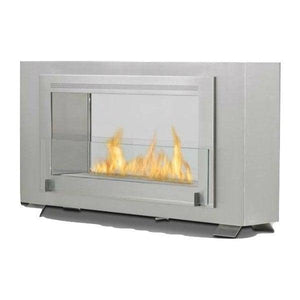 Eco-Feu Montreal 41" Stainless Steel 2-Sided Ventless Ethanol Fireplace WS-00133-Modern Ethanol Fireplaces