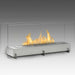 Eco-Feu Vision II 38" Stainless Freestanding Ethanol Fireplace w/ Spout WS-00095-Modern Ethanol Fireplaces