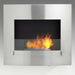 Eco-Feu Wynn 35" Stainless Wall Mounted Ethanol Fireplace w/ Spout WU-00072-Modern Ethanol Fireplaces
