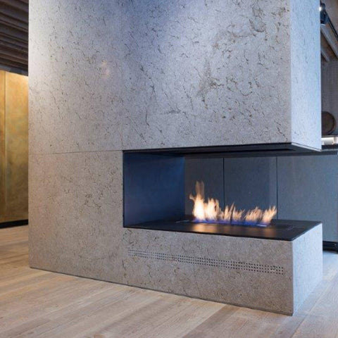 Image of Glammfire Fire Line EVOPlus Automatic Ethanol Fireplace Insert With Remote Control 30" - 108"-Modern Ethanol Fireplaces