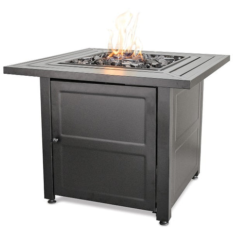 Image of Endless Summer 30" LP Gas Outdoor Fire Pit with 30-in Steel Mantel-Modern Ethanol Fireplaces