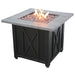 Endless Summer 30" LP Gas Outdoor Fire Pit w/ Weathered Wood Grain Printed Mantel-Modern Ethanol Fireplaces
