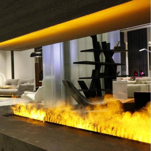 GlammFire Glamm Kit 3D Plus 1000 Electric Fireplace with Decorative Wood-Modern Ethanol Fireplaces