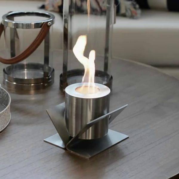 GlammFire Kivo Tabletop Ethanol Fireplace - 5 inches-Modern Ethanol Fireplaces