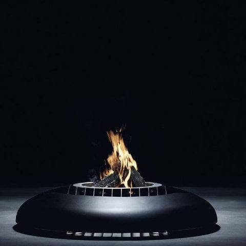 Image of GlammFire Mime Fire Pit with Crea7ion EVO Plus Round Burner-Modern Ethanol Fireplaces