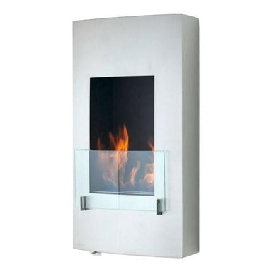 Eco-Feu Hollywood 18" Stainless Steel Wall Mounted Ethanol Fireplace WU-00070-Modern Ethanol Fireplaces