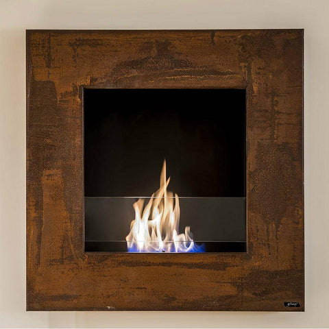Image of GlammFire Lotus EVOPlus Automatic Wall Mounted Ethanol Fireplace 32"-Modern Ethanol Fireplaces