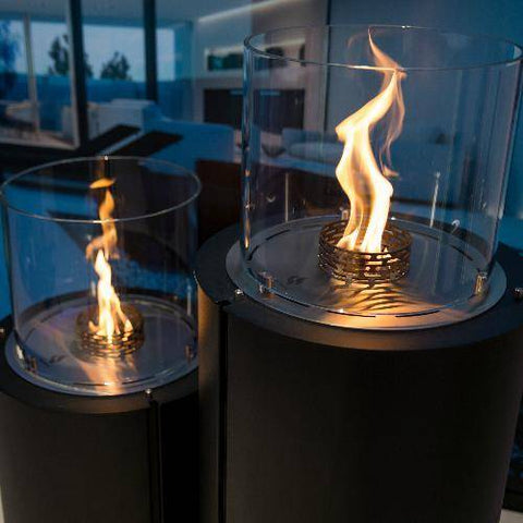 Decoflame Monaco Round Free-Standing Fireplace (Indoor / Outdoor)-Modern Ethanol Fireplaces
