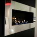 Decoflame New York Empire Wall Fireplace (Brushed Stainless Steel)-Modern Ethanol Fireplaces