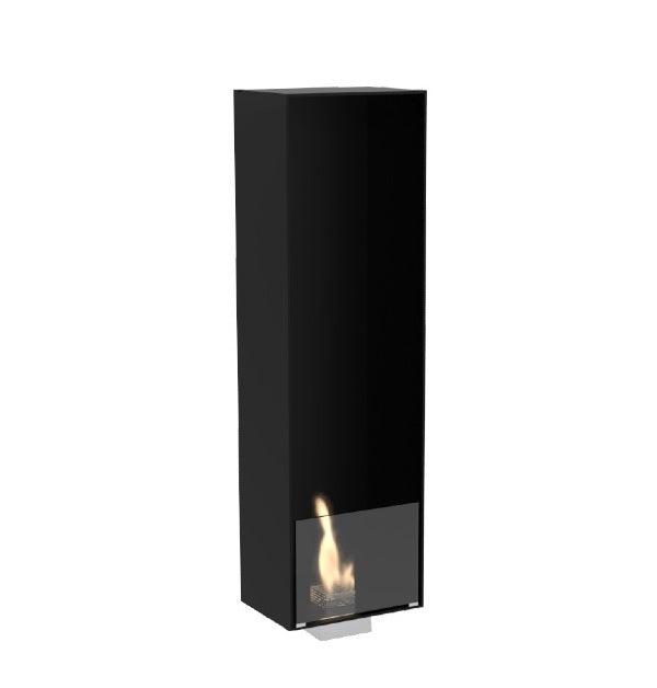 Decoflame Paris 59" Black Manual Ethanol Fireplace Insert-Modern Ethanol Fireplaces