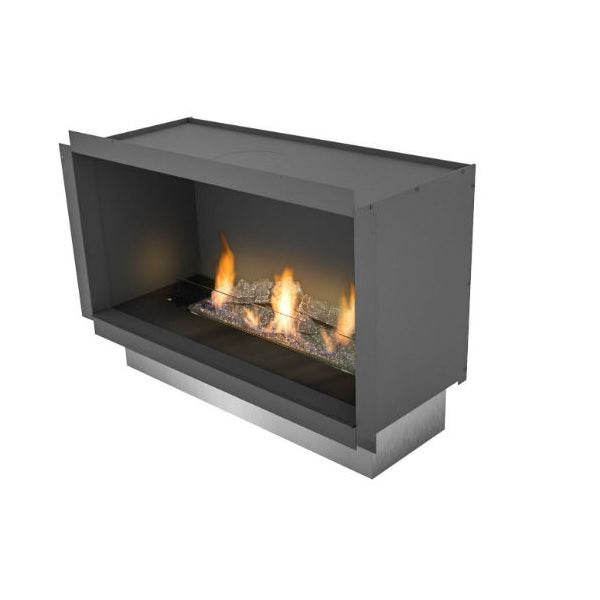 Planika PrimeFire in Casing 27" Black Recessed Ethanol Fireplace w/ Remote Control-Modern Ethanol Fireplaces