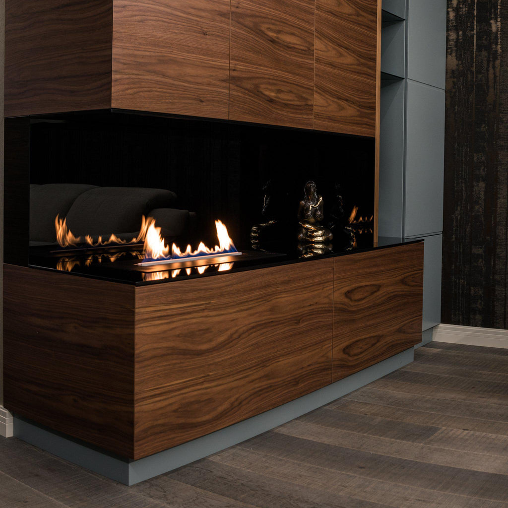 Planika Ethanol Fireplace Insert 27" Prime Fire With Remote Control-Modern Ethanol Fireplaces