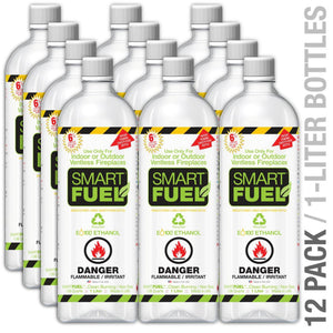 SmartFuel™ Liquid Bio-Ethanol Fuel for Fireplaces 12 pk-Modern Ethanol Fireplaces
