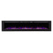 Touchstone Sideline 100 80032 100" Black Recessed Electric Fireplace-Modern Ethanol Fireplaces