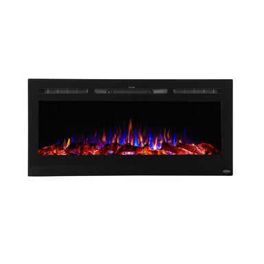 Touchstone Sideline 45 80025 45" Black Recessed Electric Fireplace-Modern Ethanol Fireplaces