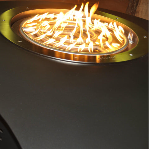 Image of GlammFire Vaudeville Ethanol Firewood Charcoal Gas Fire Pit-Modern Ethanol Fireplaces