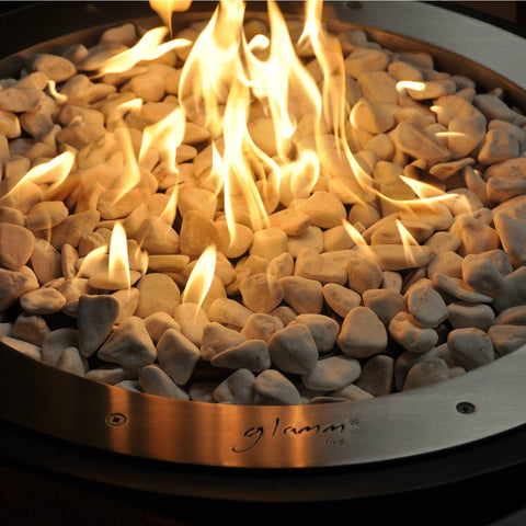 GlammFire Zarzuela Ethanol Firewood Charcoal Gas Fire Pit-Modern Ethanol Fireplaces