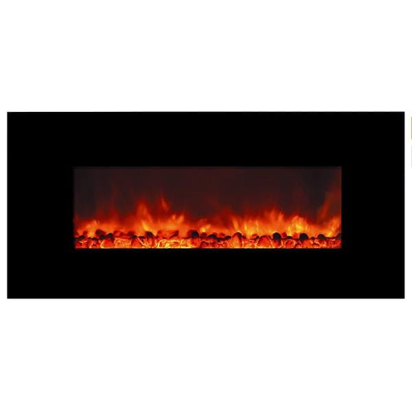 AA Warehousing Electric Fireplaces AA Warehousing 45" Black Wall Mounted Electric Fireplace