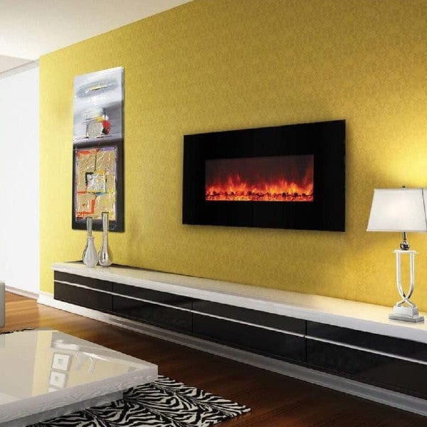 AA Warehousing Electric Fireplaces AA Warehousing 45" Black Wall Mounted Electric Fireplace