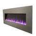 Touchstone AudioFlare 80024 50" Stainless Steel Recessed Electric Fireplace-Modern Ethanol Fireplaces