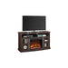 Ameriwood Home Electric Fireplaces Ameriwood Home Barrow Creek 60" Espresso Freestanding Electric Fireplace Console