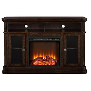 Ameriwood Home Electric Fireplaces Ameriwood Home Brooklyn 50" Espresso Freestanding Electric Fireplace TV Console