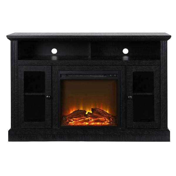 Ameriwood Home Electric Fireplaces Ameriwood Home Chicago 50" Black Freestanding Electric Fireplace - TV Stand