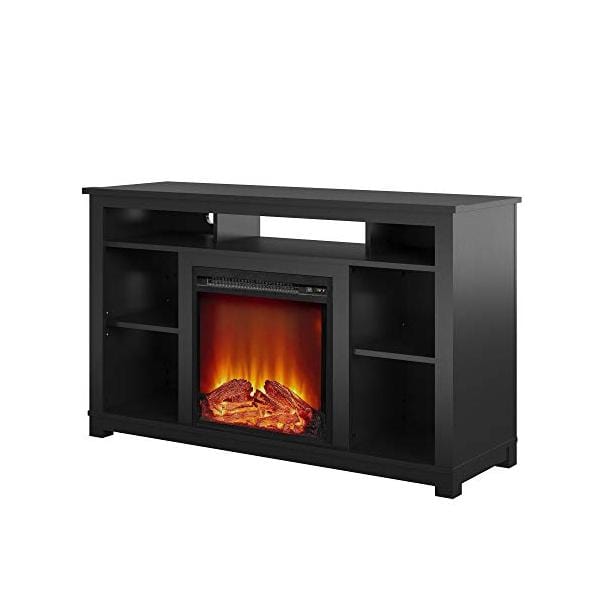 Ameriwood Home Electric Fireplaces Ameriwood Home Edgewood 55" Black Freestanding Electric Fireplace - TV Stand