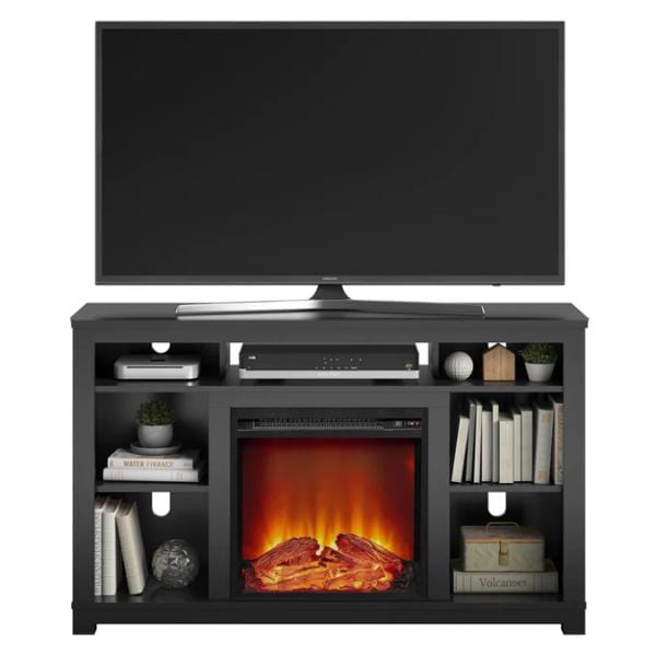 Ameriwood Home Electric Fireplaces Ameriwood Home Edgewood 55" Black Freestanding Electric Fireplace - TV Stand