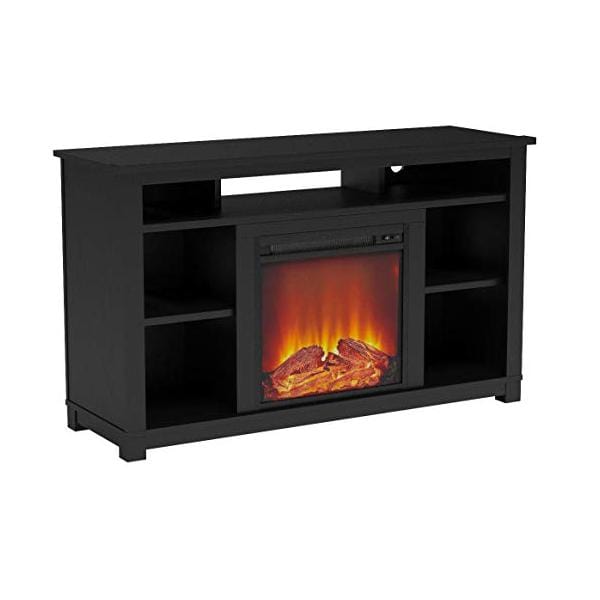 Ameriwood Home Electric Fireplaces Ameriwood Home Edgewood 55" Black Freestanding Electric Fireplace - TV Stand