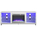 Ameriwood Home Electric Fireplaces Ameriwood Home Lumina Deluxe 70" White Freestanding Electric Fireplace TV Stand