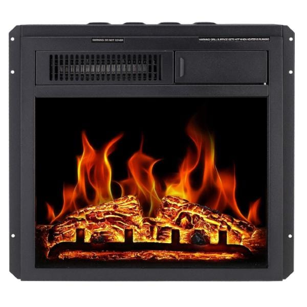 Antarctic Star Electric Fireplaces Antarctic Star 18" Black Electric Fireplace Insert with 7 Log Hearth Flame Settings