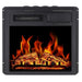 Antarctic Star Electric Fireplaces Antarctic Star 18" Black Electric Fireplace Insert with 7 Log Hearth Flame Settings