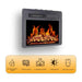 Antarctic Star Electric Fireplaces Antarctic Star 18" Black Electric Fireplace Insert with 7 Log Hearth Flame Settings