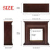 Antarctic Star Electric Fireplaces Antarctic Star 36'' Brown Freestanding  Electric Fireplace with Mantel & Remote Control