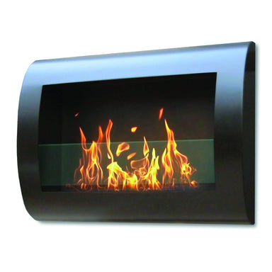 Anywhere Fireplace Ethanol Fireplaces Anywhere Fireplace Chelsea 90202 27" Black Wall Mounted Ethanol Fireplace